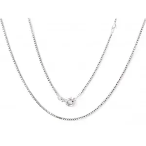 Sterling Silver Rhodium Plated Box Chain ERLN046 Ania Haie Jewellery