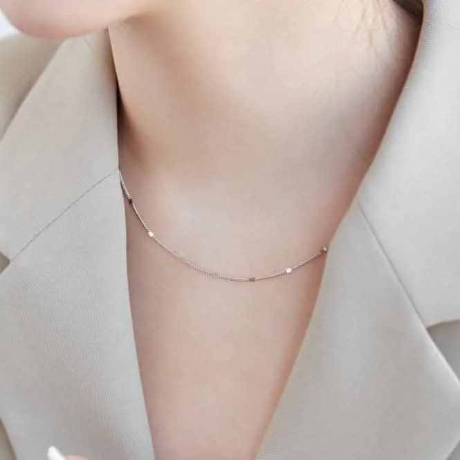 Sterling Silver Rhodium Plated Chain ERLN025 Ania Haie Jewellery