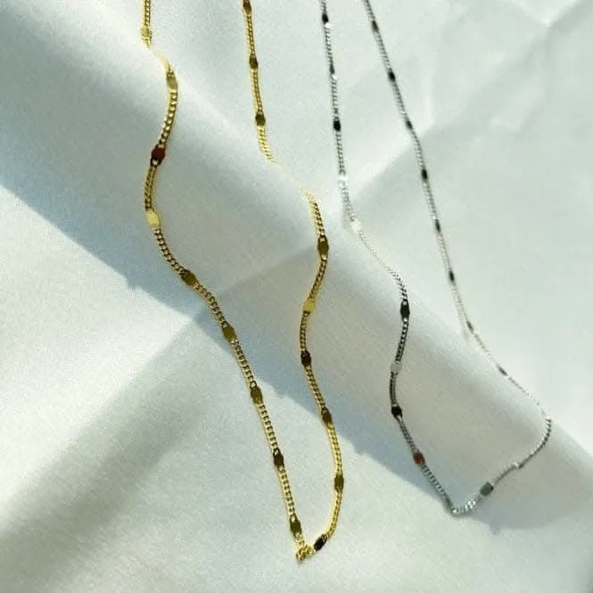 Sterling Silver Rhodium Plated Chain ERLN025 Ania Haie Jewellery