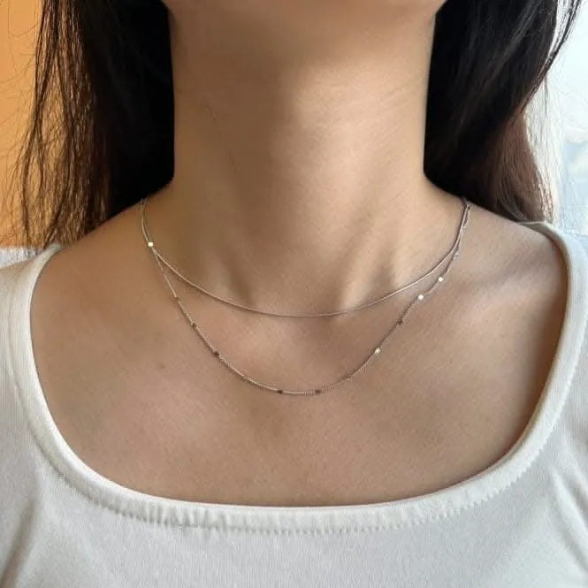 Sterling Silver Rhodium Plated Chain ERLN025 Ania Haie Jewellery