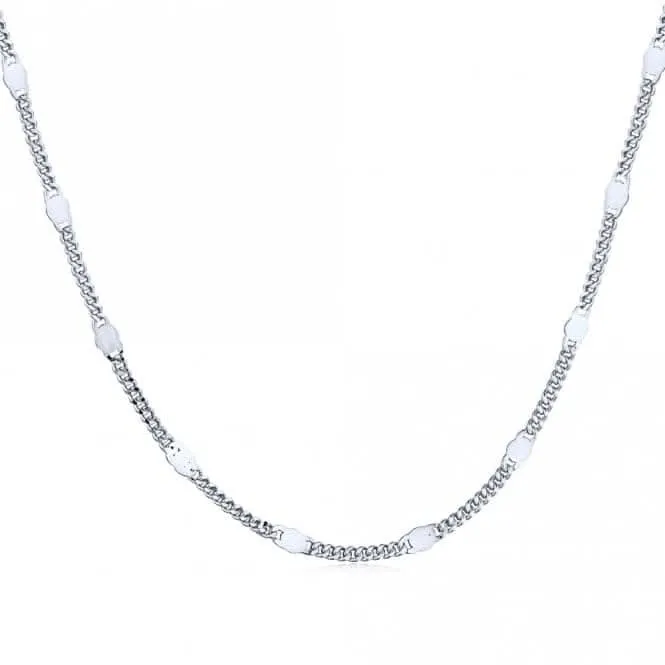 Sterling Silver Rhodium Plated Chain ERLN025 Ania Haie Jewellery