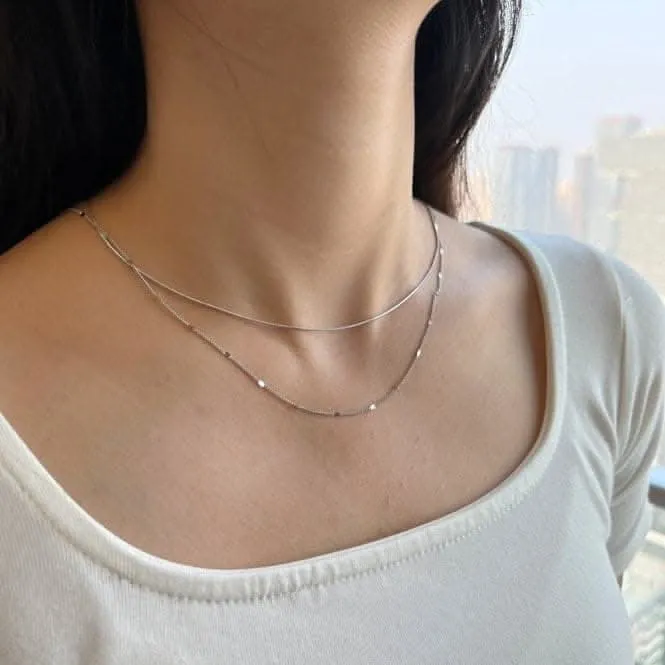 Sterling Silver Rhodium Plated Chain ERLN025 Ania Haie Jewellery