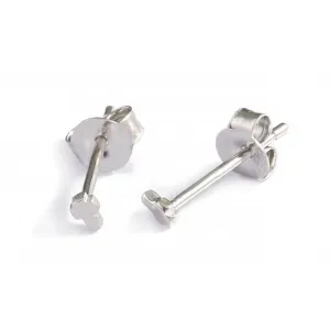 Sterling Silver Rhodium Plated Cross Stud Earrings Ania Haie Jewellery