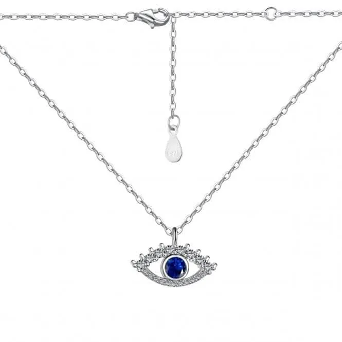 Sterling Silver Rhodium Plated Evil Eye Necklace ERLN041 Ania Haie Jewellery