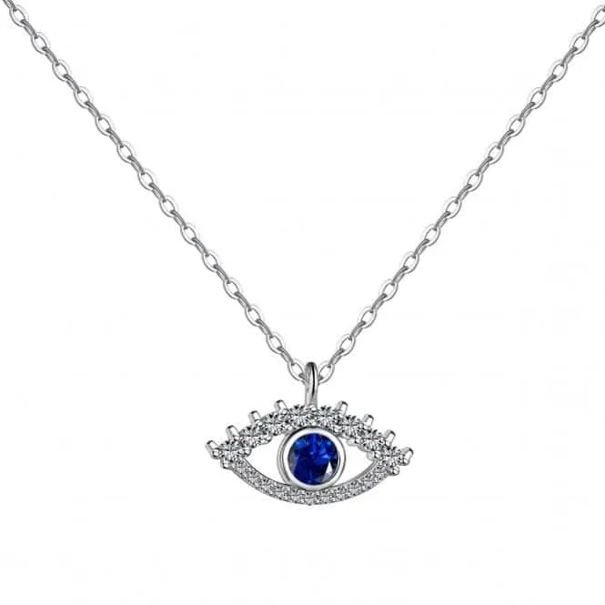 Sterling Silver Rhodium Plated Evil Eye Necklace ERLN041 Ania Haie Jewellery