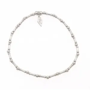 Sterling Silver Rhodium Plated Mixed Bead Bracelet ERLB031 Ania Haie Jewellery