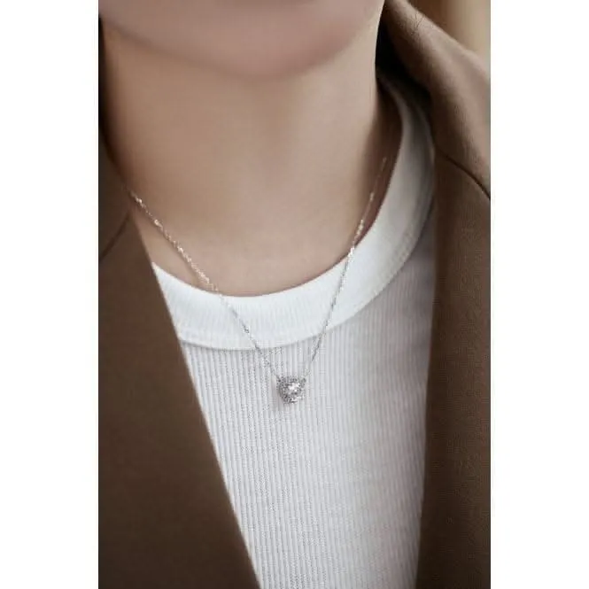 Sterling Silver Rhodium Plated Sparkling Zirconia Necklace ERLN024 Ania Haie Jewellery
