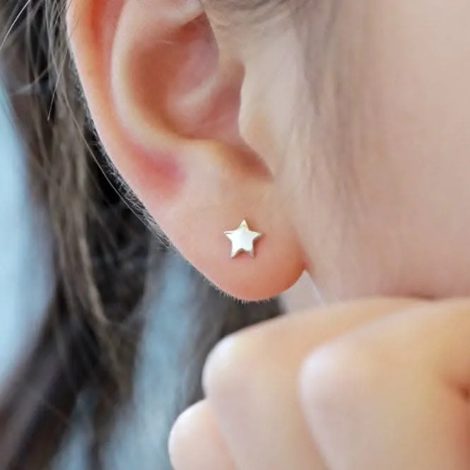 Sterling Silver Rhodium Plated Star Earrings ERLE007 Ania Haie Jewellery