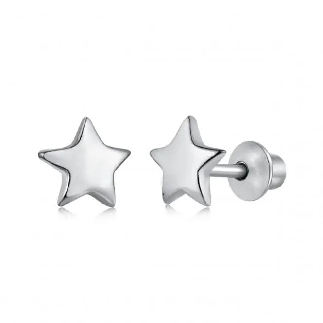 Sterling Silver Rhodium Plated Star Earrings ERLE007 Ania Haie Jewellery