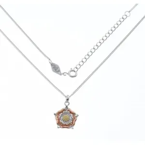 Sterling Silver Rose Gold Plated Royal Rose Necklace ERLN045 Ania Haie Jewellery