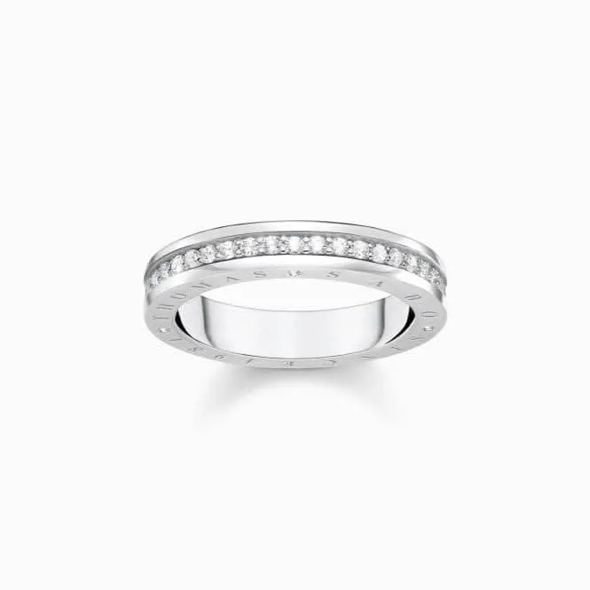 Sterling Silver White Pavé Stones Ring TR2254-051-14 Thomas Sabo Rings