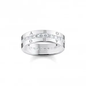 Sterling Silver White Pavé Stones Ring TR2361-051-14 Thomas Sabo Rings