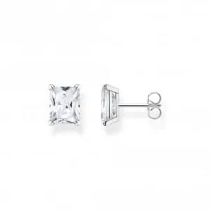 Sterling Silver White Stone Earrings H2201-051-14 Thomas Sabo Earrings
