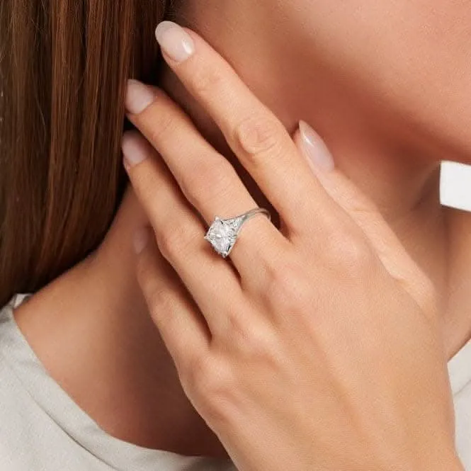 Sterling Silver White Stone Ring TR2362-051-14 Thomas Sabo Rings