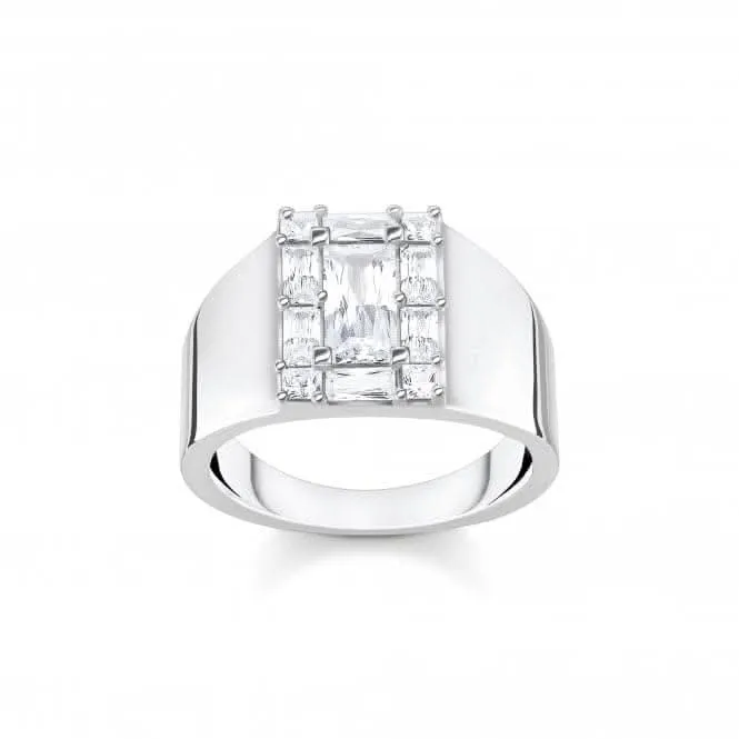 Sterling Silver White Stones Ring TR2363-051-14 Thomas Sabo Rings