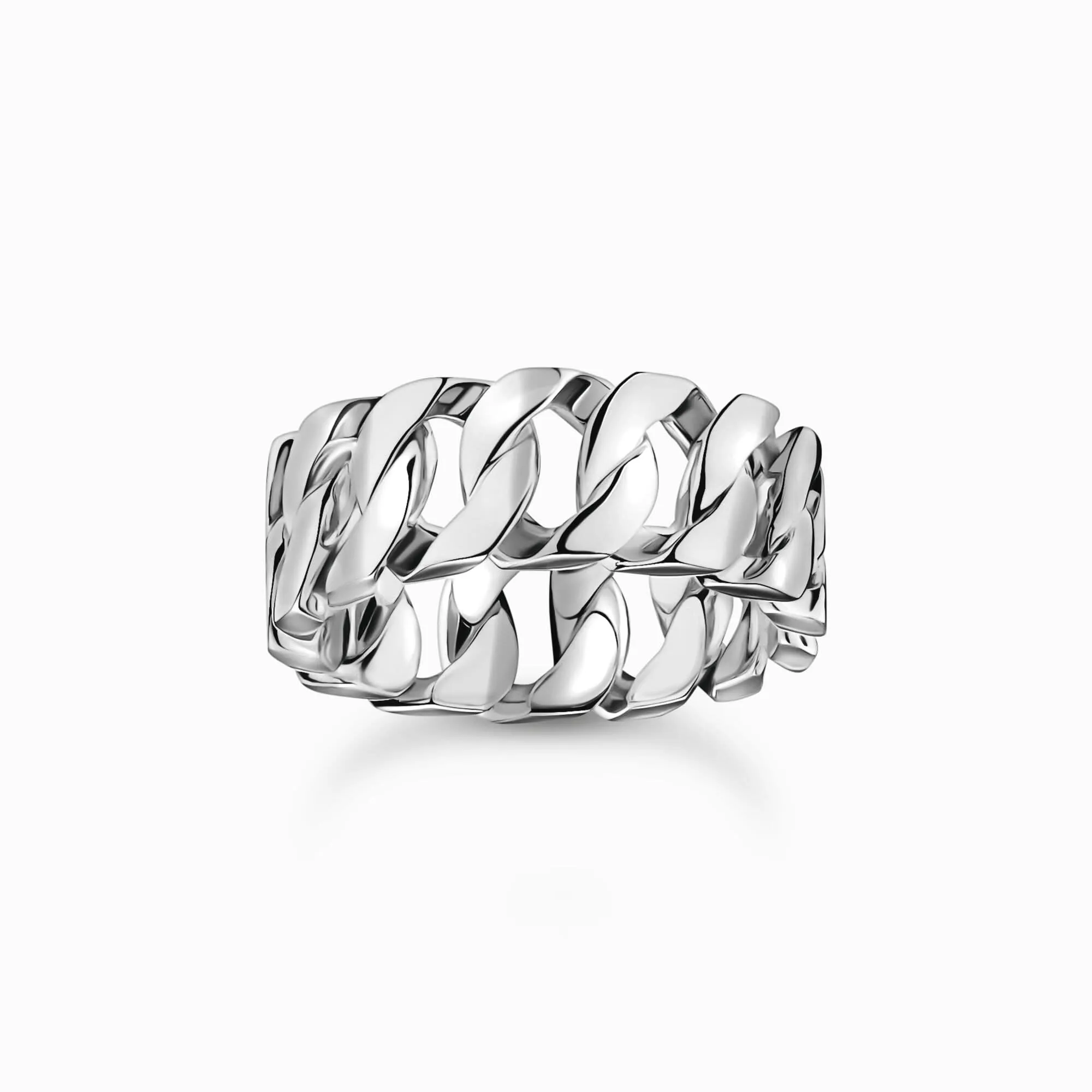 Sterling Silver Wide Chain Link Ring TR2497-637-21 Thomas Sabo Rings
