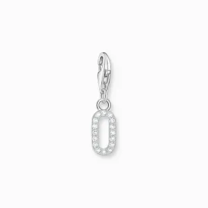 Sterling Silver Zirconia Number 0 Charm 2124-051-21 Thomas Sabo Collectable Charms