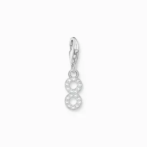 Sterling Silver Zirconia Number 8 Charm 2132-051-21 Thomas Sabo Collectable Charms