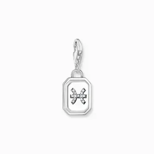 Sterling Silver Zirconia Zodiac Sign Pisces Charm 2142-643-21 Thomas Sabo Collectable Charms