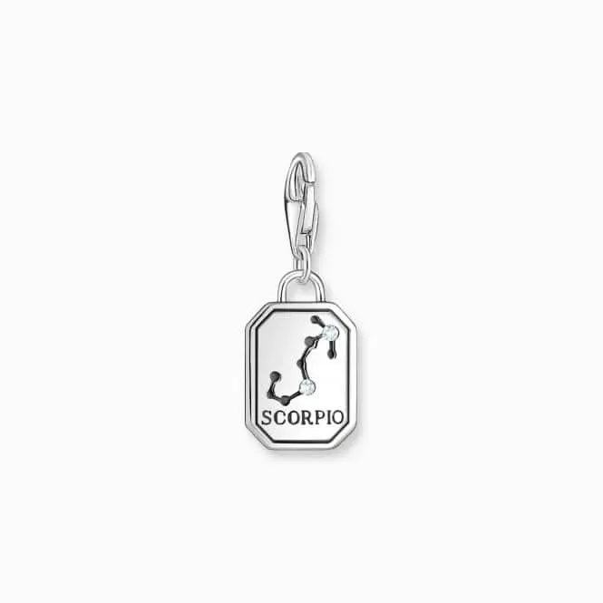 Sterling Silver Zirconia Zodiac Sign Scorpio Charm 2148-643-21 Thomas Sabo Collectable Charms