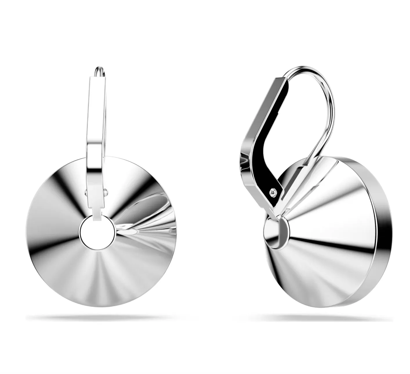 Swarovski Jewellery Bella Green Round Silver Drop Earrings