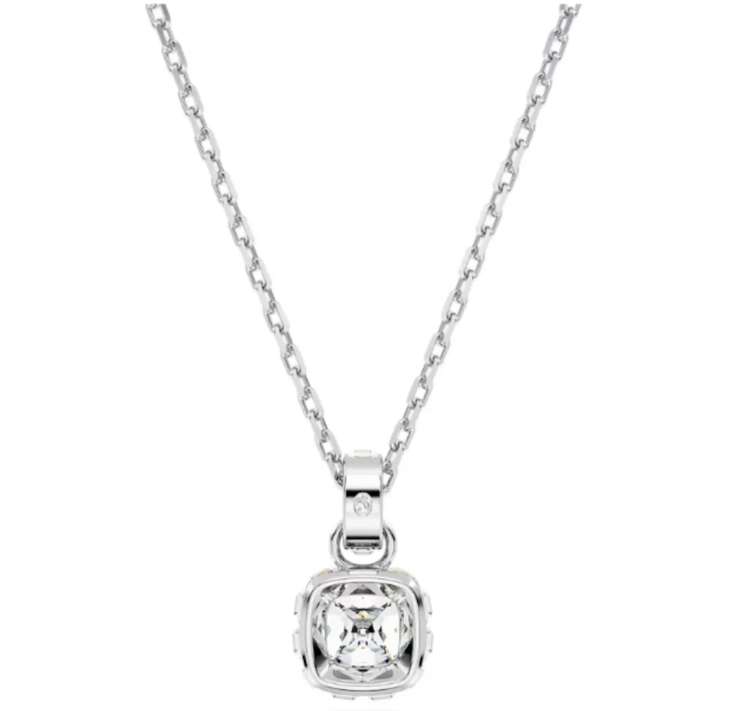 Swarovski Jewellery Birthstone April White Square - Necklace & Earrings