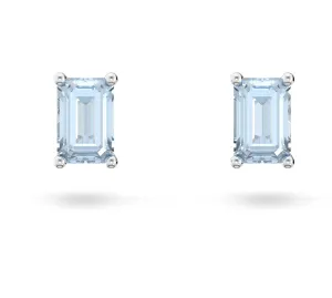 Swarovski Jewellery Chroma Cushion Blue Silver Stud Earrings