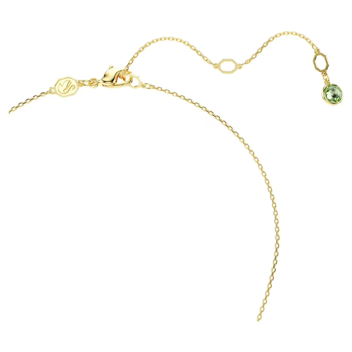 Swarovski Jewellery Chroma Multicoloured Cusion Cut Gold Pendant