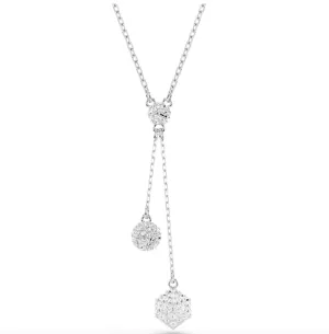 Swarovski Jewellery Dextera Round Cut, Sphere & Cube White Necklace