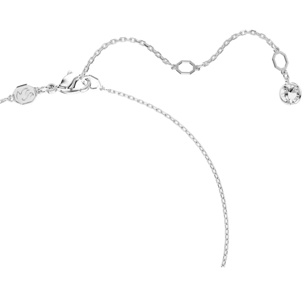 Swarovski Jewellery Dextera Round Cut, Sphere & Cube White Necklace