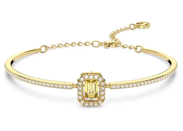 Swarovski Jewellery Gold Millenia Yellow Octagon Necklace & Bangle