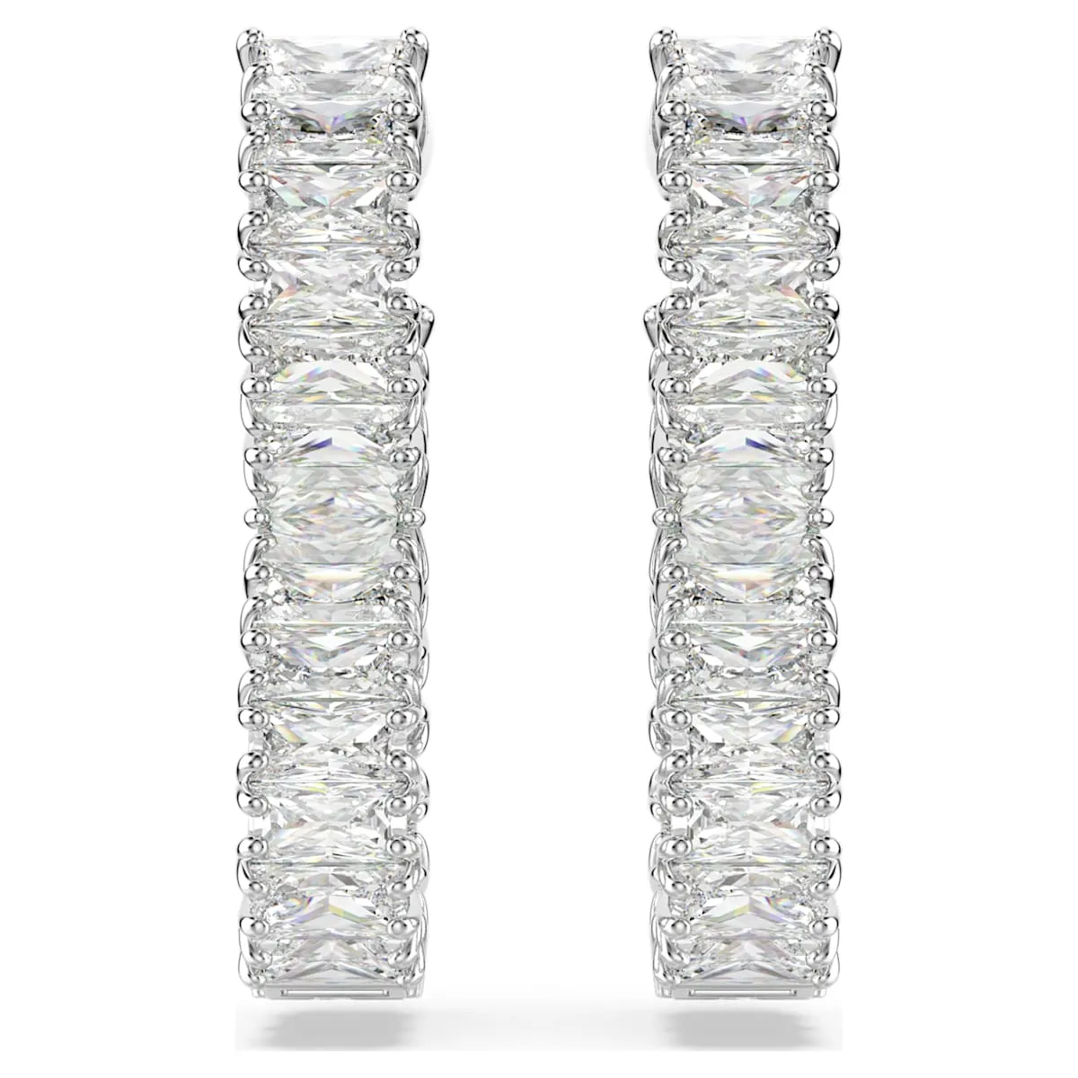 Swarovski Jewellery Hyperbola Silver Infinity Hoop Earrings