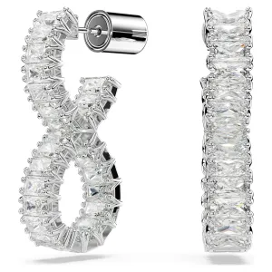 Swarovski Jewellery Hyperbola Silver Infinity Hoop Earrings