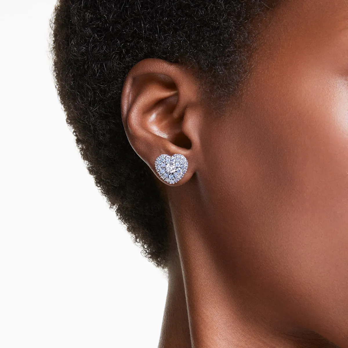 Swarovski Jewellery Hyperbola Stud Heart Earrings