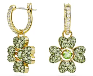 Swarovski Jewellery Idyllia Clover Gold Hoop Earrings