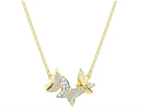 Swarovski Jewellery Idyllia Lilia: White Butterfly Gold Necklace
