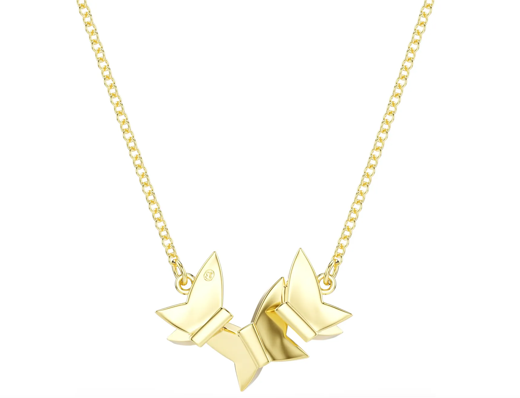 Swarovski Jewellery Idyllia Lilia: White Butterfly Gold Necklace