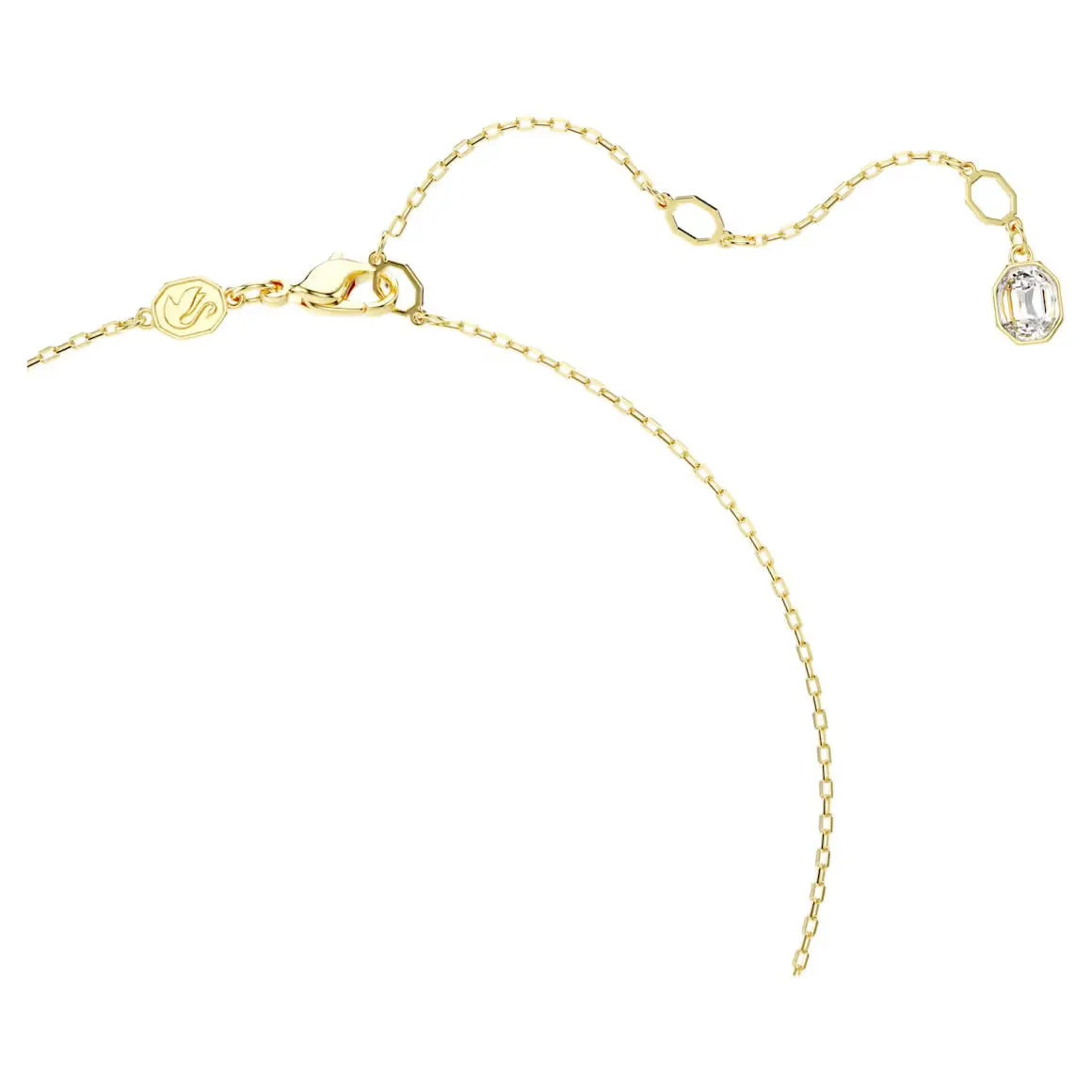 Swarovski Jewellery Idyllia Multicoloured Mixed Cuts Pave Butterfly Gold Necklace