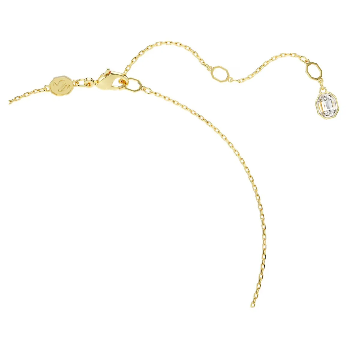 Swarovski Jewellery Idyllic Multicoloured Flower Mixed Cuts Gold Drop Necklace
