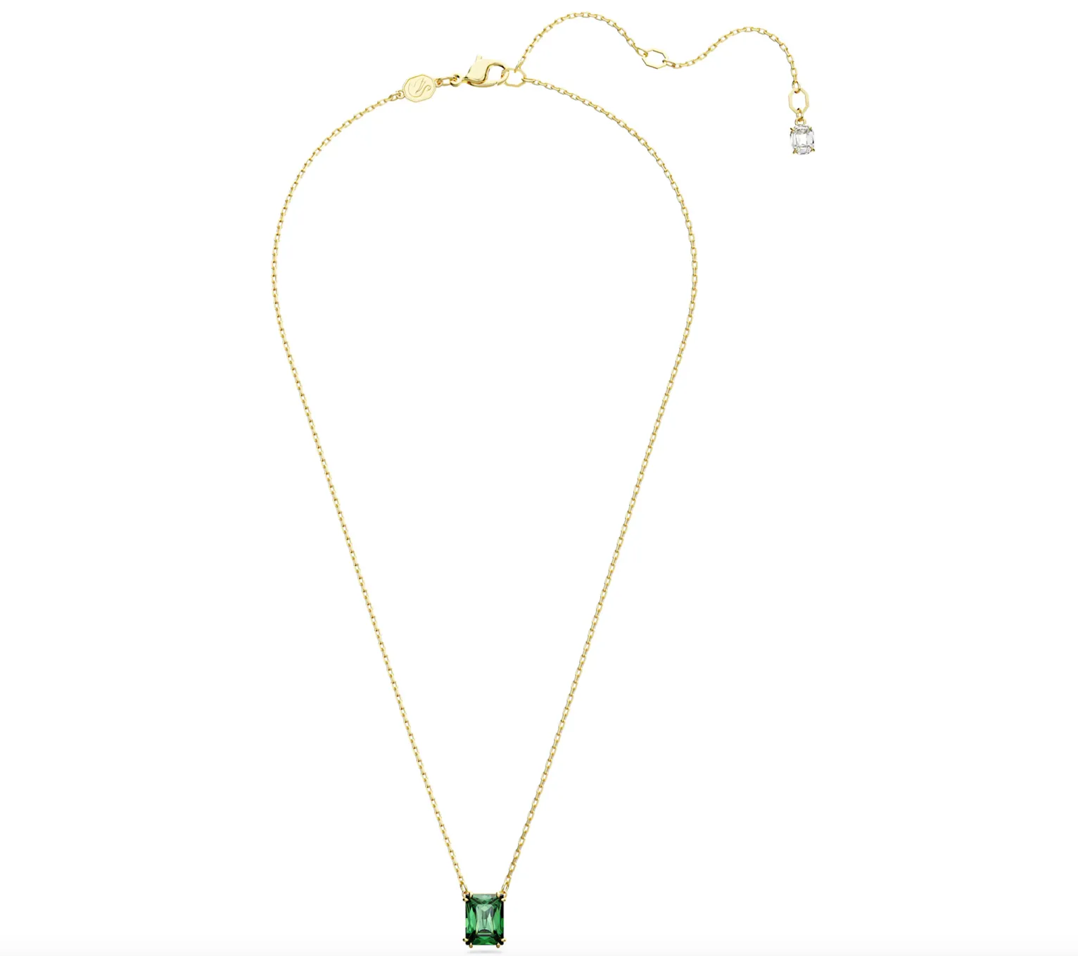 Swarovski Jewellery Matrix Green Gold Necklace