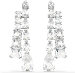 Swarovski Jewellery Matrix Mixed Cuts, White Drop Earring