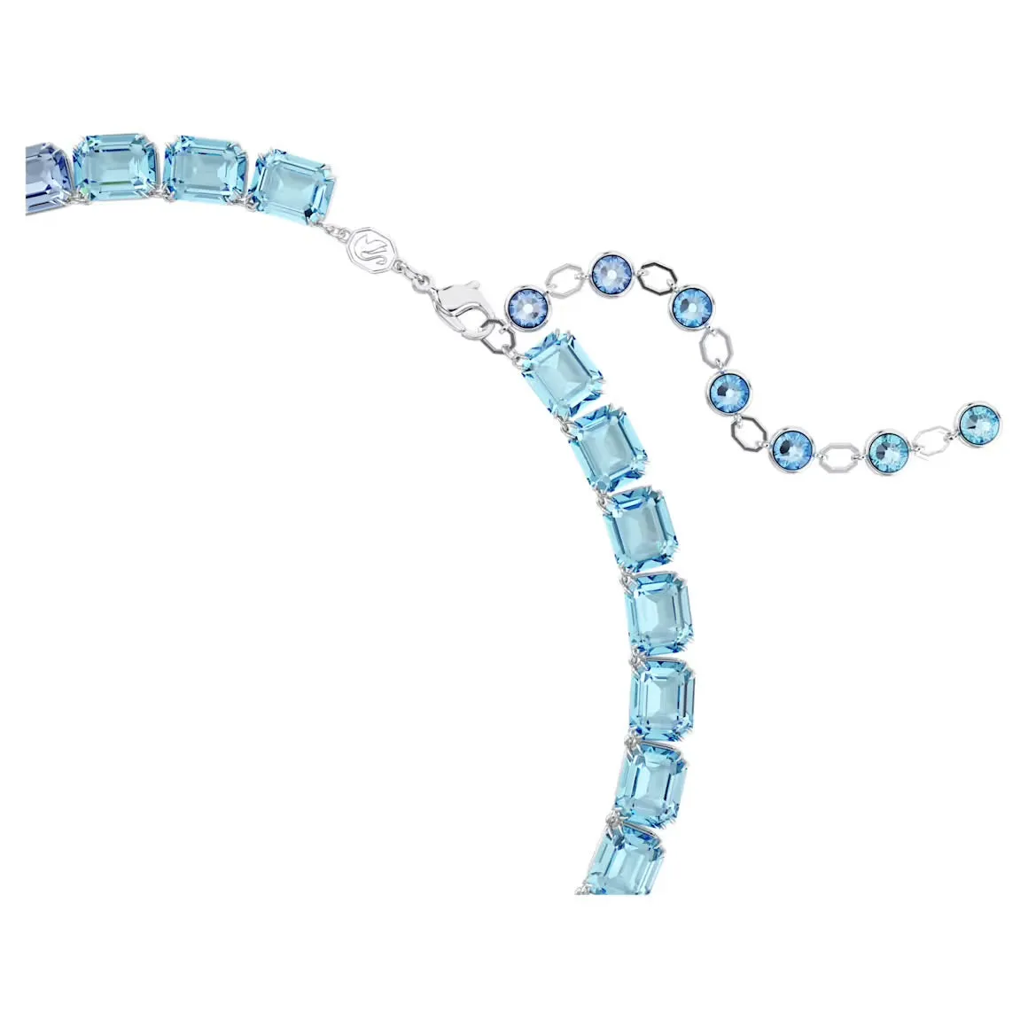 Swarovski Jewellery Millenia Blue Octagon Cut Tennis Necklace