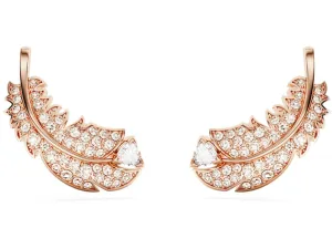 Swarovski Jewellery Nice Feather Rosegold Earring