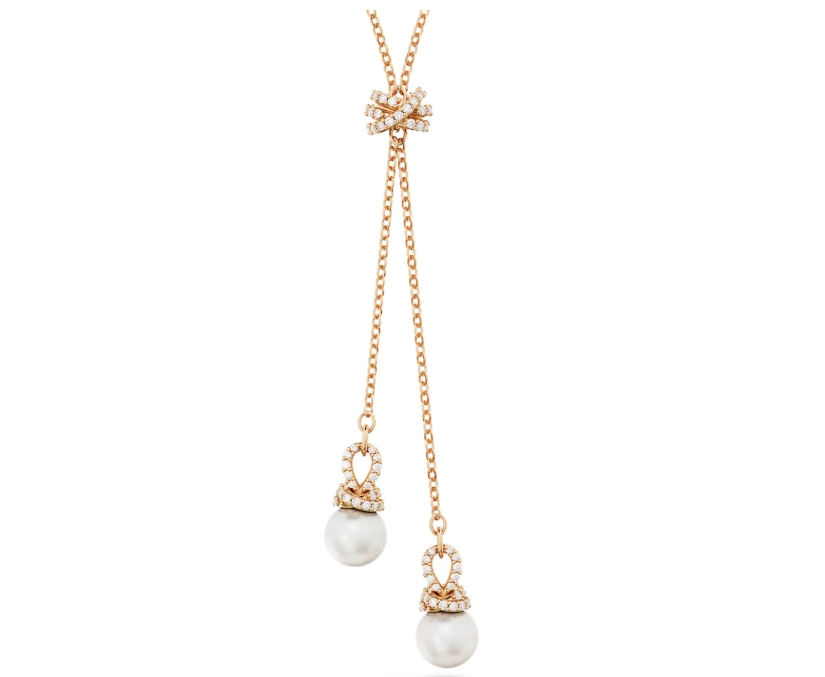 Swarovski Jewellery Originally White, Rosegold Y Pendant