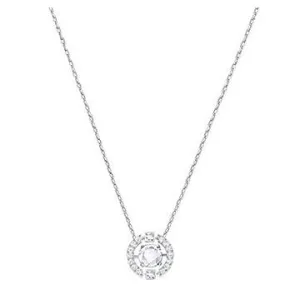 Swarovski Jewellery Sparkling Dance Round Necklace in Silver