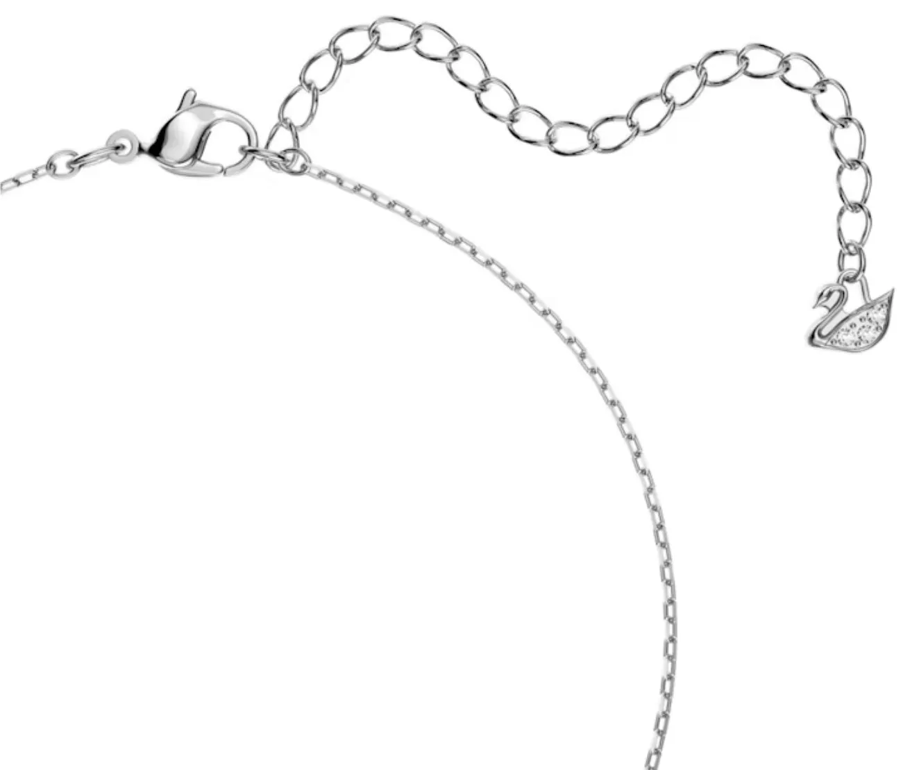 Swarovski Jewellery Sparkling Dance Round Necklace in Silver