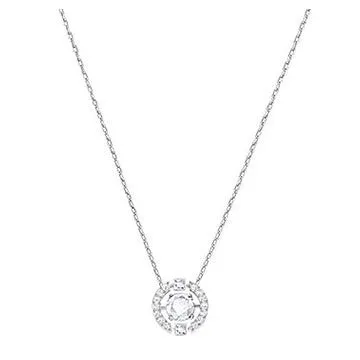 Swarovski Jewellery Sparkling Dance Round Necklace in Silver