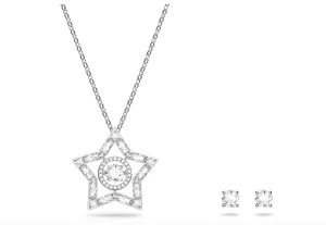 Swarovski Jewellery Stella Silver Necklace & Earring Set