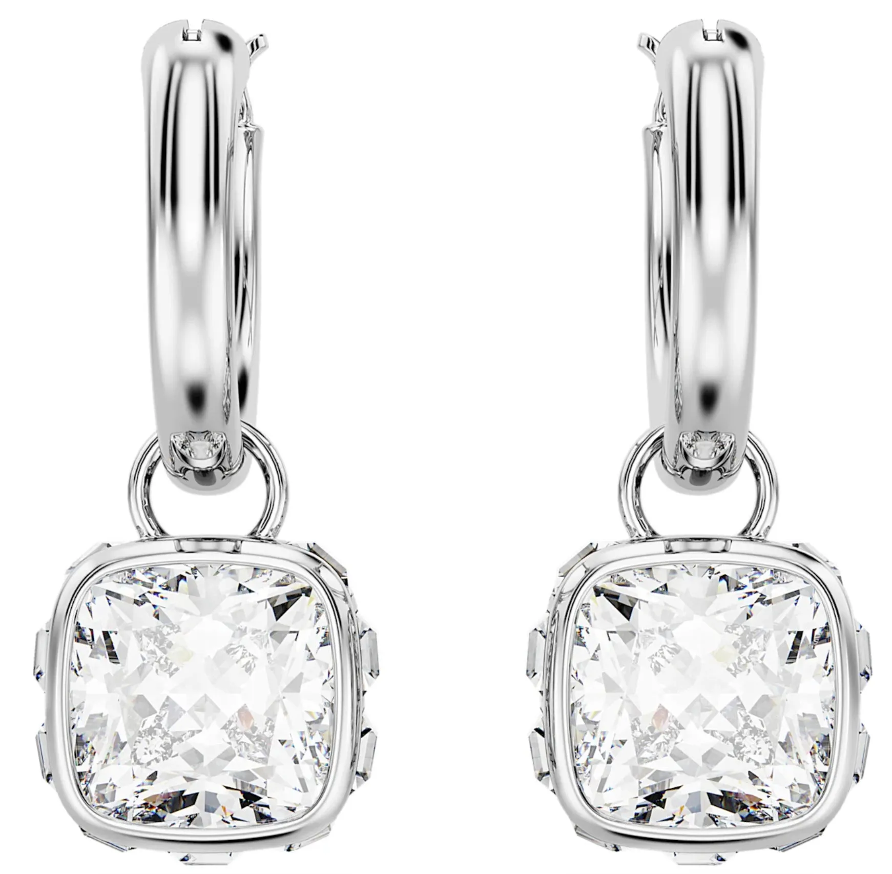 Swarovski Jewellery Stilla Silver Hoop Earrings