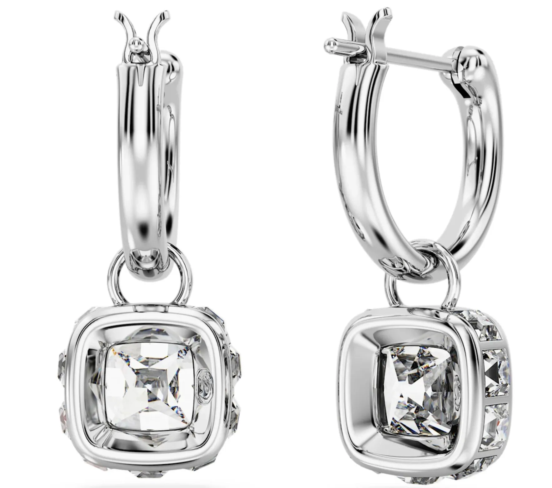 Swarovski Jewellery Stilla Silver Hoop Earrings